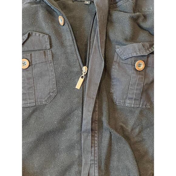 Truth Substance Common Sense Knit Bomber Mens M - Picture 3 of 4